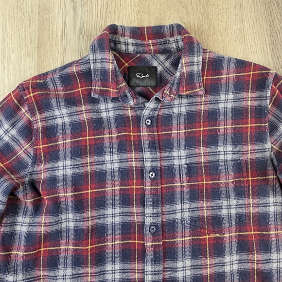 Rails 100% Cotton Plaid Button Dawn Shirt Size M - Picture 2 of 7
